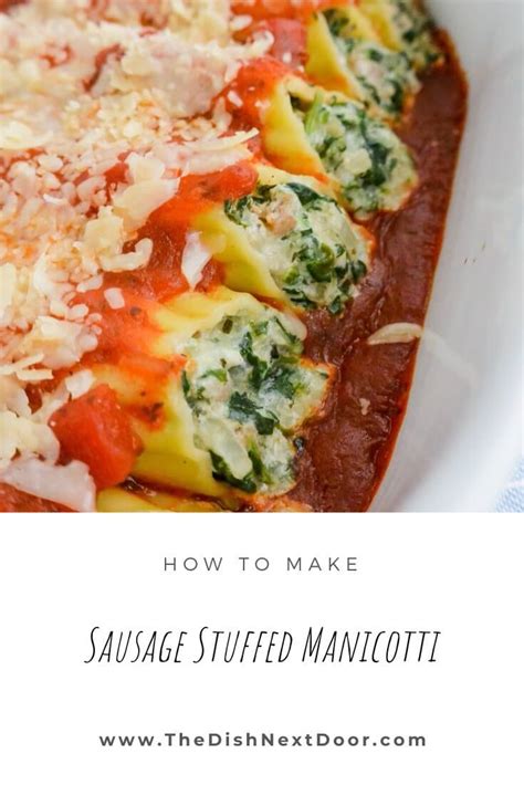 Sausage Manicotti Recipe