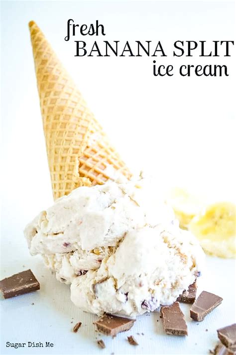 Banana Split Ice Cream - Julie's Eats & Treats