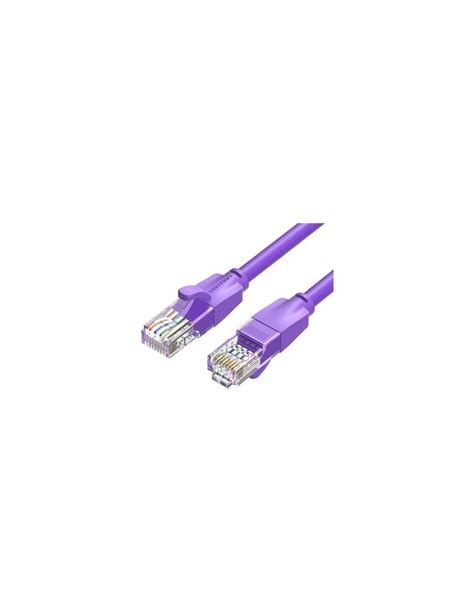 Cable De Red Rj45 Utp Vention Ibevf Cat 6 1m Morado