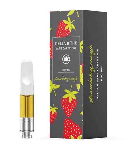 Strawberry Cough Delta 8 Thc Vape Cartridge Euro 420 Buds