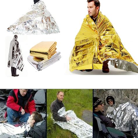 Outdoor Water Proof Emergency Survival Rescue Blanket Foil Thermal