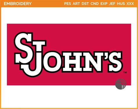 St Johns Red Storm Wordmark Logo 2007 College Sports Embroidery