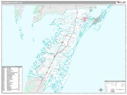 Accomack County, VA Map (Premium Style)