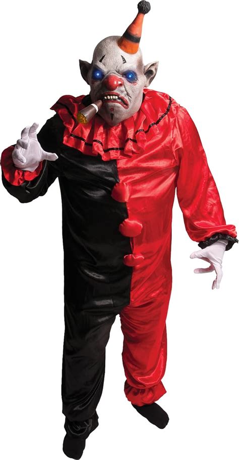 Amazon Morbid Enterprises Smokey The Clown Costume Set Red Black