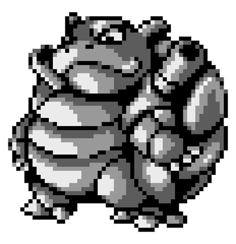 Blastoise Pixel Art Png