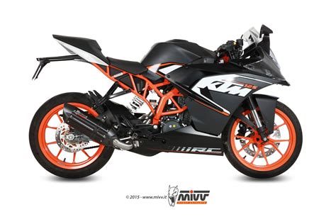 Ktm Rc 125 Exhaust Mivv Suono Black Stainless Steel Kt 016 L9 Mivv