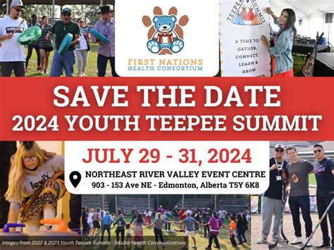 2024 Youth Teepee Summit Save The Date First Nations Health Consortium