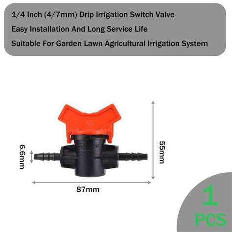 Robinet Raccord Through Valve Vanne Irrigation Goutte Goutte