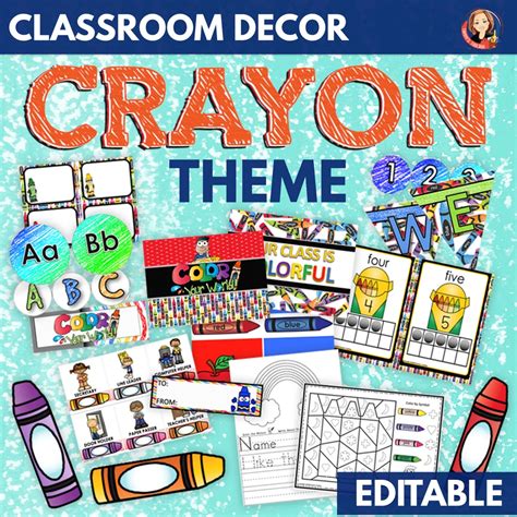 Crayon Theme Classroom Decor and Activities - Etsy