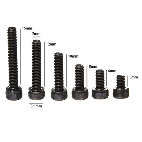 RJX50pcs M2 Class 12 9 Alloy Steel Socket Head Caps Screws