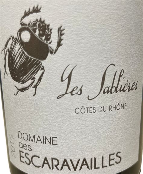 La Sablieres Domaine Des Escaravailles Red Cotes Du Rhone Beetle 750 Elio S Wine Warehouse