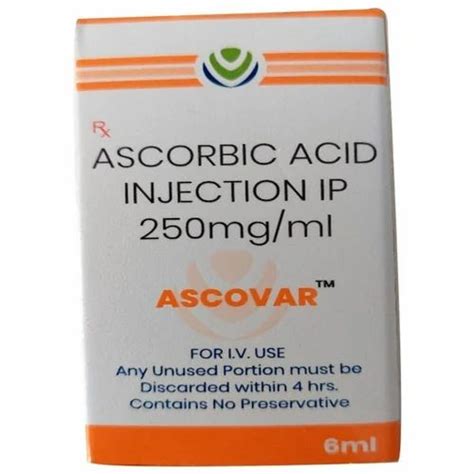 Mg Ascorbic Acid Injection Ip Ml At Rs Vial In Chennai Id