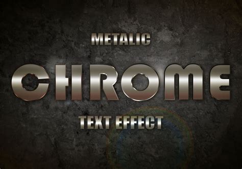 Chrome Metalic Text Effect Psd Vol 1 Free Photoshop Brushes At Brusheezy