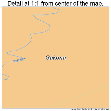 Gakona Alaska Street Map 0227420