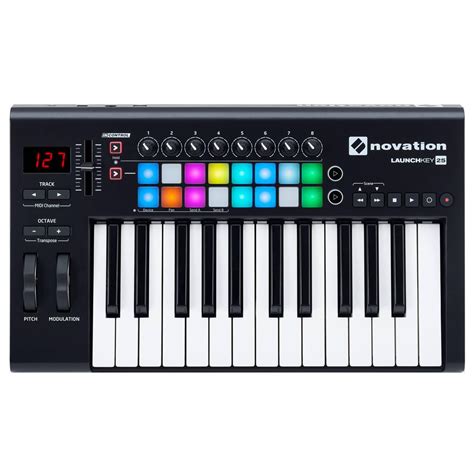 NOVATION Launchkey 25 MK2 миди-клавиатура с полноцвенными пэдами по ...