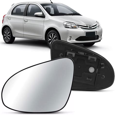 Lente Espelho Retrovisor Elétrico Etios 2014 2015 2016 2017 2018 2019