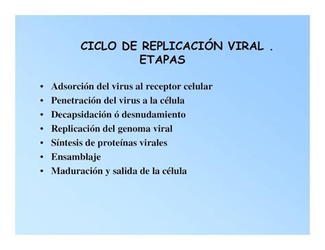 Pdf Ciclo De Replicaci N Viral Etapas Uca Edu Ar Pdf