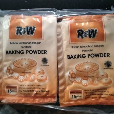 Jual Baking Powder Bahan Pengembang Penstabil Kue R W Cake Stabilizer