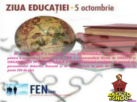 PPT Ziua Educatiei PowerPoint Presentation ID 6162450