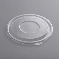 Visions Oz Clear Pet Plastic Round Catering Serving Bowl Case