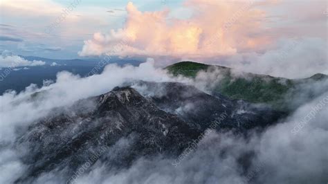 Aerial view of Halmahera volcano, North Maluku, Indonesia - Stock Video ...