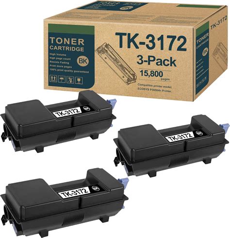 Amazon 3 Pack Black TK3172 1T02T80US0 Toner Kit Compatible TK 3172