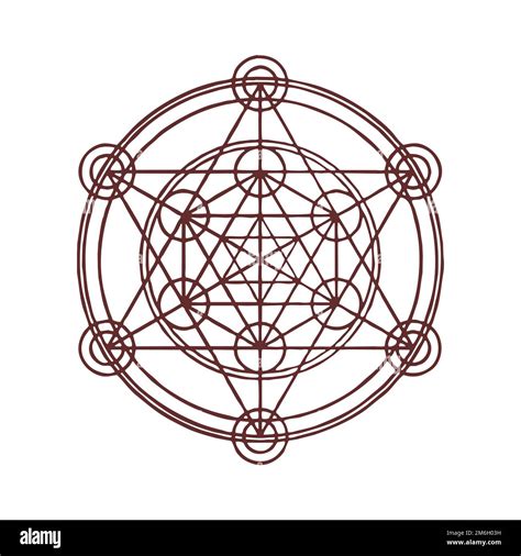 Cubo de Metatron Geometría sagrada Superposición de círculos de