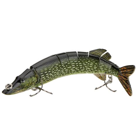 Pike Muskie Fishing Bait Swimbait Lure Life Like Baby Multi Jointed New