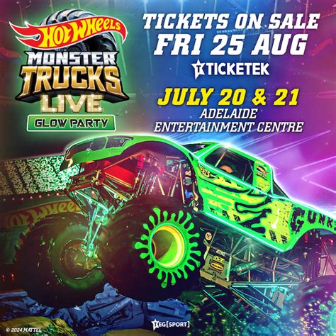 Hot Wheels Monster Trucks Live Glow Party Adelaide 20 21 Jul