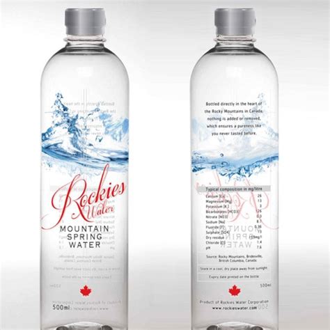 Designs Label For New Canadian Mountain Spring Water Product Label