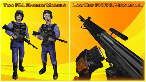 Half Life Low Definition Fn Fal Pack Mmhandgun Replacement Model