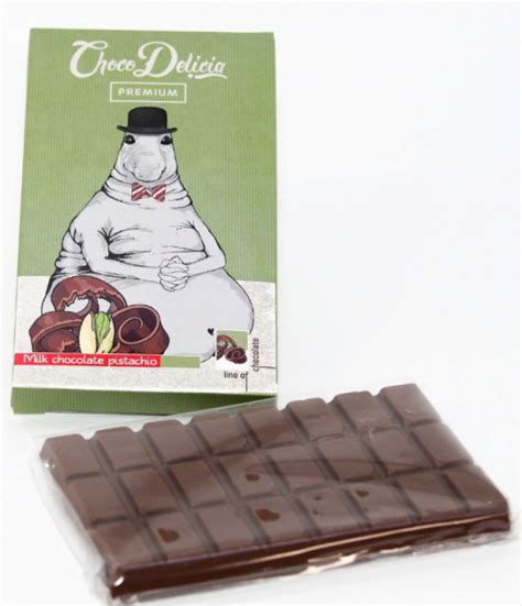 Шоколад молочный Choco Delicia Premium "Ждун" с фисташкой | отзывы