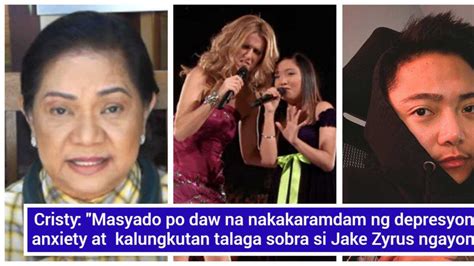 Jake Zyrus Labis Na Nalungkot Sa Pagkakaroon Ng Sakit Ni Celine Dion Ayon Kay Cristy Fermin