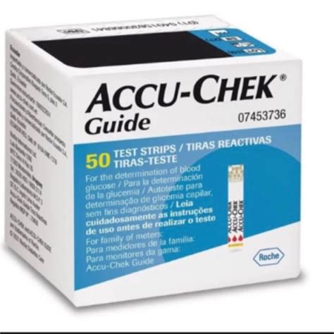 Tiras Teste Accu Chek Guide Roche Shopee Brasil