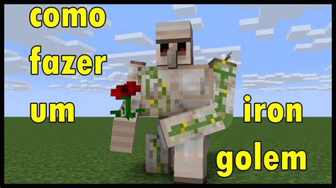 Minecraft Como Fazer Um Iron Golem LGAMES YouTube