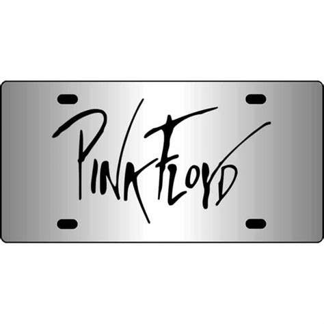 Pink Floyd Band Logo Mirror License Plate