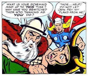 The Marvel take on Odin and Loki. | Odin comics, Archie comic books ...