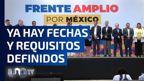 Frente Amplio por México ya tiene fechas para proceso de selección de