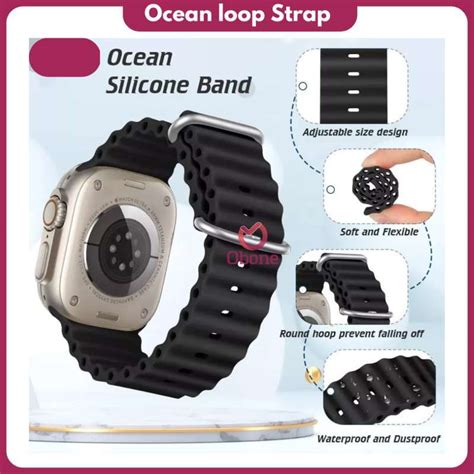 Jual Ocean Band Strap For Iwatch 1 2 3 4 5 6 7 8 Ultra T500 T55 T500