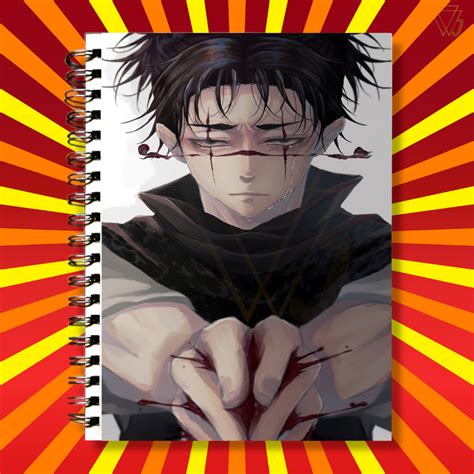 Adesivo Para Capa De Caderno Anime Jujutsu Kaisen Choso Manipula O De