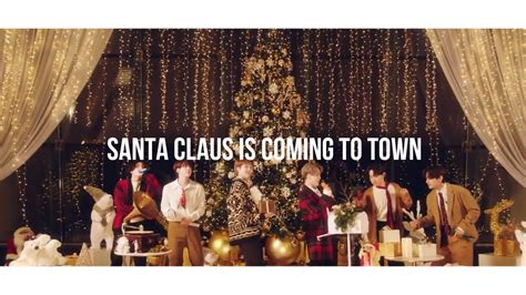 Lyrics 방탄소년단bts Santa Claus Is Coming To Town The Disney Holiday Singalong🎅🎄 Youtube