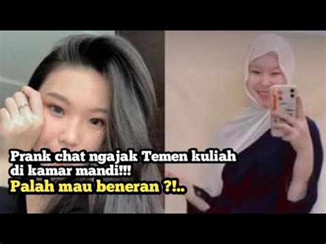 Ngajak Temen Kuliah Anudi Kamar Mandi Prank Chat Wa Lucu Part Youtube