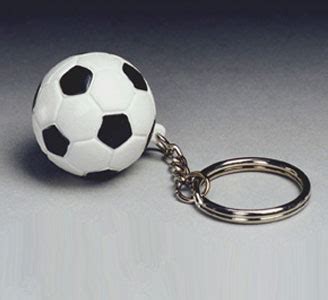 Rubber Soccer Ball Keychain | Soccer Stuff & More