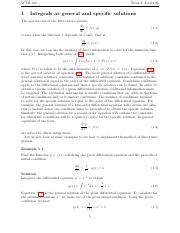 Understanding Integrals And Differential Equations Course Hero