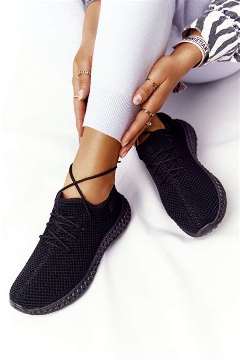 Damskie Sportowe Buty Slip On Czarne Run Away Bugo Pl Buty Damskie