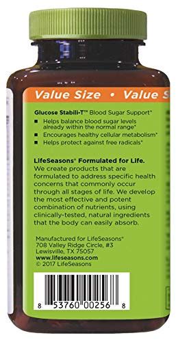 LifeSeasons Glucose Stabili T Natural Blood Sugar Support