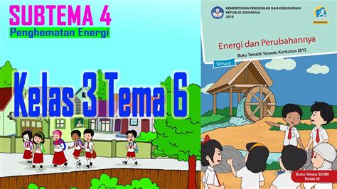 Materi Kelas 3 Tema 6 Subtema 4 Penghematan Energi Pembelajaran 1