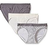 Hanes Women S Pack Comfortsoft Cotton Stretch Bikini With Lace Panty