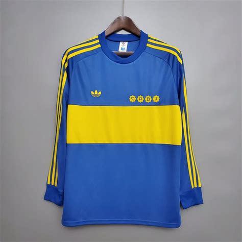 Boca Juniors Home Long Sleeve Retro Jersey Zorrojersey