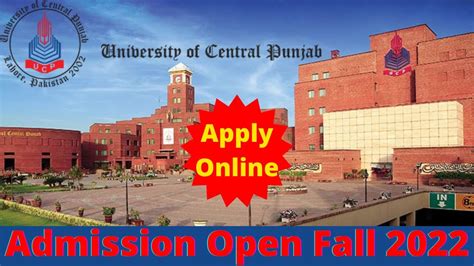 University Of Central Punjab Admissions